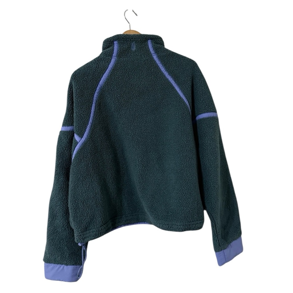 FREE PEOPLE Mountain 1/2 Half Zip Sherpa Pullover Jacket - Picture 3 of 6